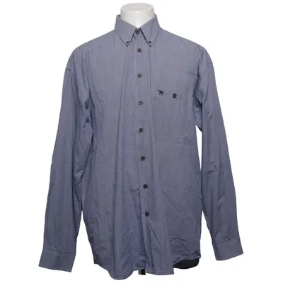 Overhemd (Blauw, Wit) van Camel Katoen