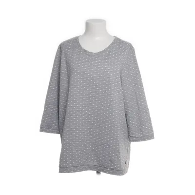 Langærmet t-shirt (Grå, Hvid) fra Cecil Bomuld, Polyester, Viscose