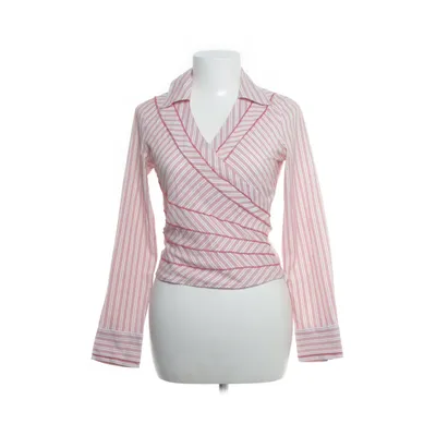 Wrap blouse (White, Red) from Turnover