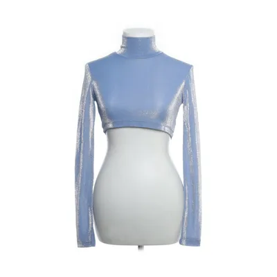 Crop top (Blauw) van Rotate Polyamide, Gerecycled katoen, Gerecycled polyester