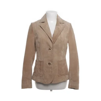 Leren blazer (Beige) van Zoul