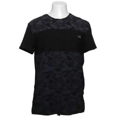 T-shirt (Svart, Grå) från Leif Nelson Bomull, Elastan