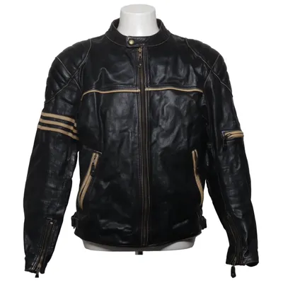 Motorcycle jacket (Black, Beige) from Halvarssons Leather
