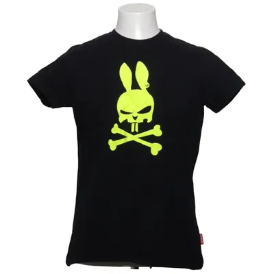 T-shirt (Sort, Gul) fra Amok Bomuld