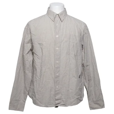 Shirt (Beige, Blue) from Zara Cotton