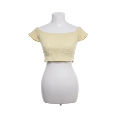 Crop top (Geel) van Suite Benedict Katoen, Elastaan