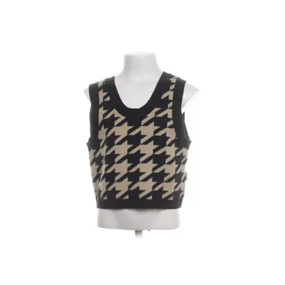 Crop top (Zwart, Beige) van Senna Bellod Viscose, Nylon
