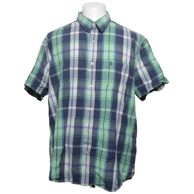 Short sleeve shirt (Blue, Green, White) from Cool Blue Company Cotton