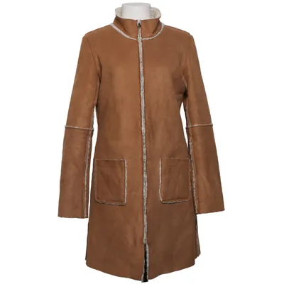 Shearling jas (Bruin, Wit) van Bleifrei Acryl, Polyester