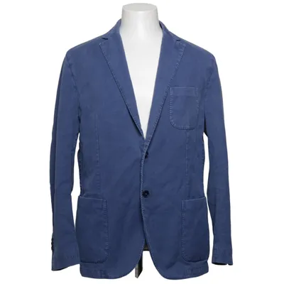 Kavaj (Blå) från Luigi Bianchi Mantova Bomull, Linne