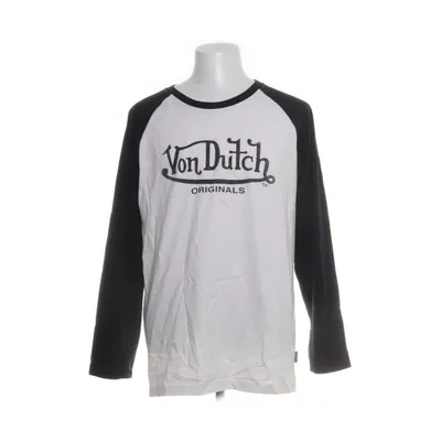 Langærmet t-shirt (Hvid, Sort) fra Von Dutch Økologisk bomuld