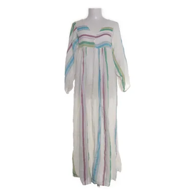 Maxi jurk (Wit, Meerkleurig) van Made in italy Katoen, Polyester, Viscose