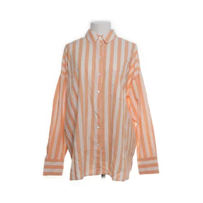 Skjorte (Orange, Hvid) fra ADPT Bomuld