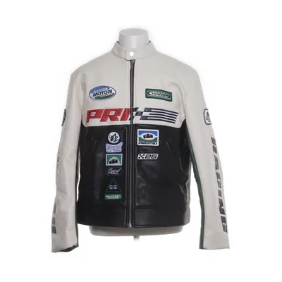 Motorcycle jacket (White, Green, Black) from H&M