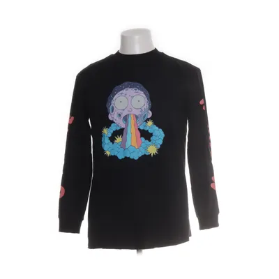 Langærmet t-shirt (Sort, Flerfarvet) fra Bershka Bomuld