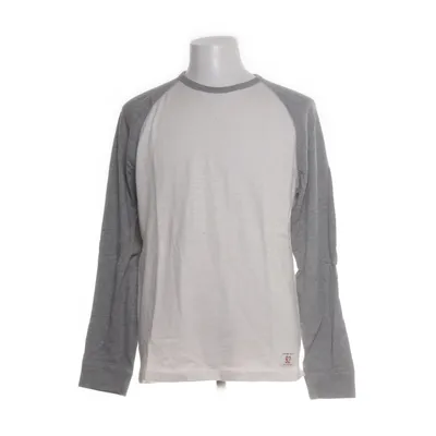 Lange mouwen shirt (Wit, Grijs) van Abercrombie & Fitch Katoen