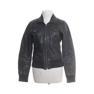 Leren jack (Zwart) van Gipsy Acryl, Elastaan, Polyester, Leer