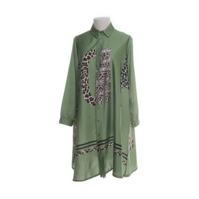 Shirt dress (Green, Multicolored) from Zeta Otto Polyester