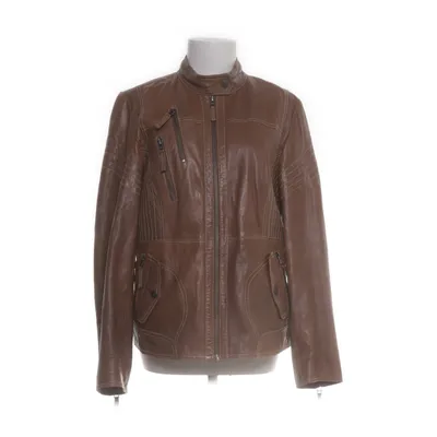 Leather jacket (Brown) from David Moore Cotton, Polyester, Leather