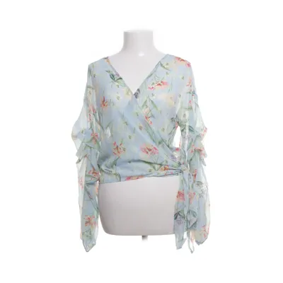 Wikkelblouse (Blauw, Meerkleurig) van Bik Bok Gerecycled polyester