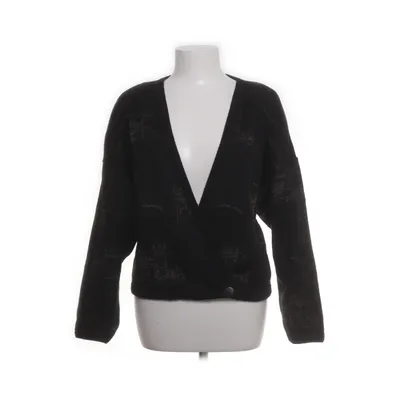 Wrap cardigan (Black, Gold) from Mosaik Polyester, Wool, Viscose