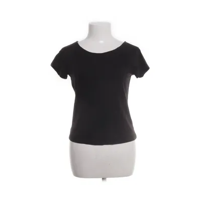 T-shirt (Svart) från Lindex Elastan, Viskos