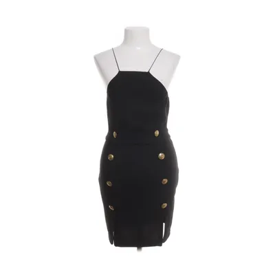 Jurk (Zwart) van Rare London Elastaan, Metallvezel, Polyester