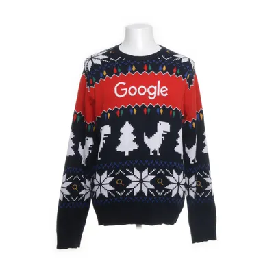 Kersttrui (Zwart, Meerkleurig) van Google Organisch katoen