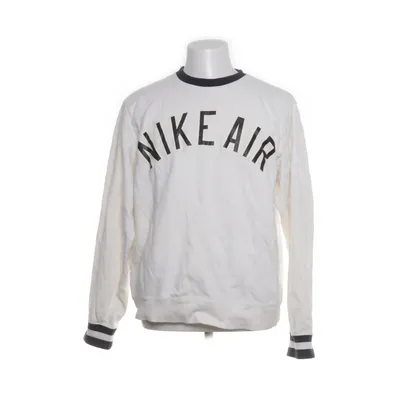 Collegetröja (Vit) från Nike Air Bomull, Polyester