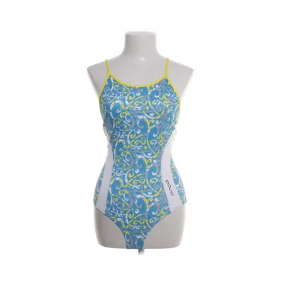 Swimsuit (White, Blue, Yellow) from Orca Polyester