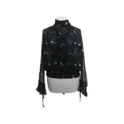 Sløjfebluse (Sort, Grøn, Flerfarvet) fra Hunkydory Polyester