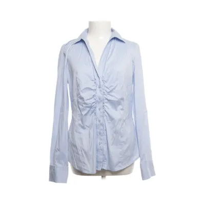 Shirt (Blauw) van Comma Katoen, Elastaan, Polyamide