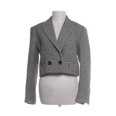 Blazer (Hvid, Sort) fra Zara Bomuld, Polyester