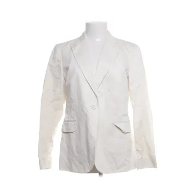 Kavaj (Vit) från Massimo Dutti Woman Bomull, Linne