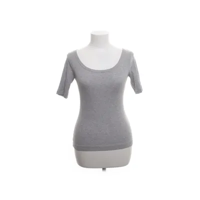 T-shirt (Gray) from H&M Basic Cotton, Viscose, Elastane
