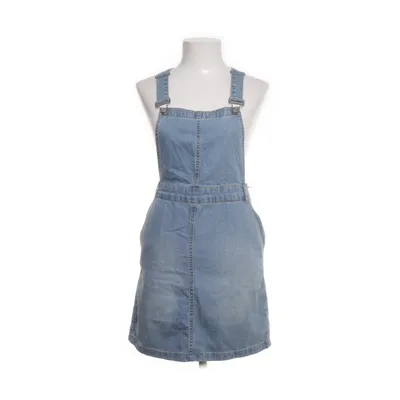 Hängselklänning (Blå) från New Look Denim Bomull