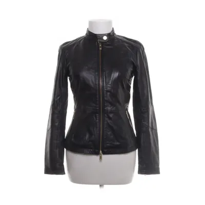 Leren jack (Zwart) van STOCKH LM Leer, Polyester, Viscose