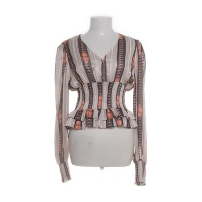 Blouse (Beige, Black, Multicolored) from New Collection Cotton, Elastane