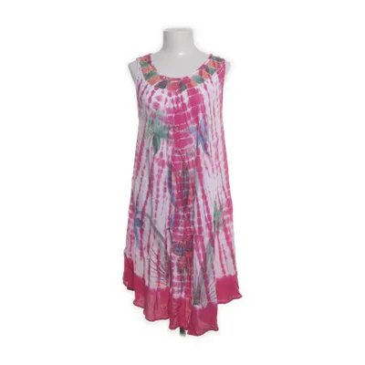Dress (Pink, Multicolored) from Indian Emporium Silk