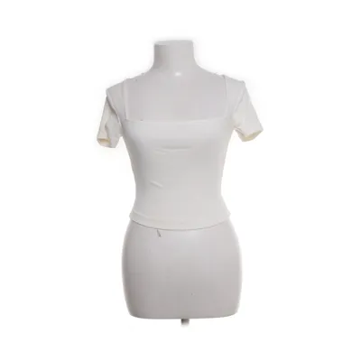 Crop top (Vit) från Bik Bok Ekologisk bomull, Elastan