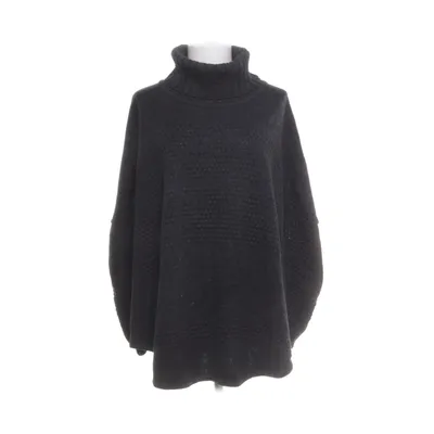 Poncho (Svart) från Sibin Linnebjerg Akryl, Merinoull