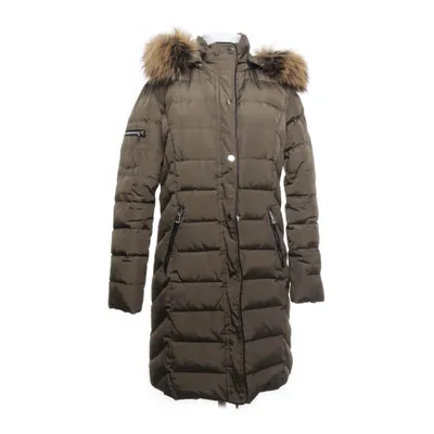 Down coat (Green) from Bark of Sweden Polyester, Fur, Down