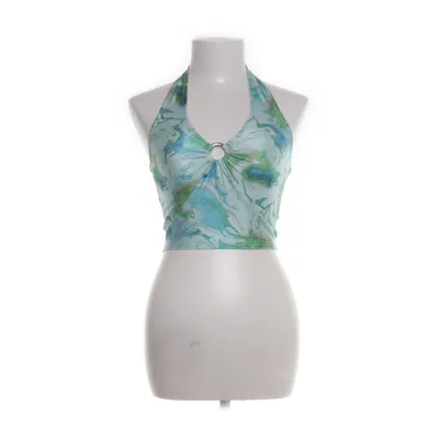 Halter neck top (Blue, Multicolored) from Urban Outfitters Elastane, Polyester