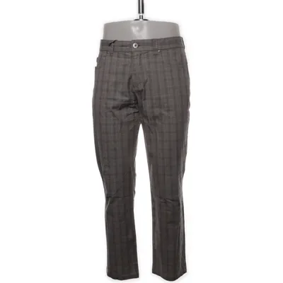 Broek (PIPE - Cool Check slim fit) van Alberto Katoen, Elastaan