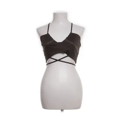 Crop top (Marron) de Hosbjerg Coton, Élasthane