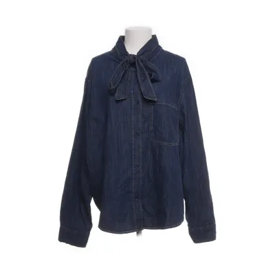 Knytblus (Blå) från Zara Bomull