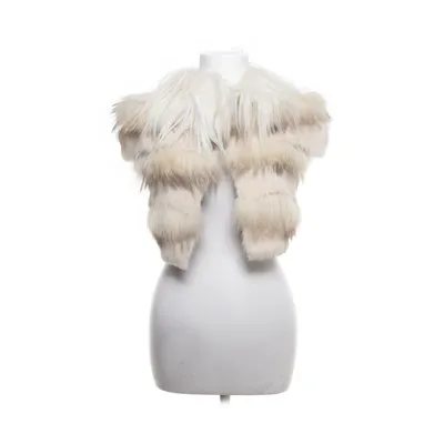 Bont gilet (Wit, Beige) van Faust Konijnenbont, Polyester