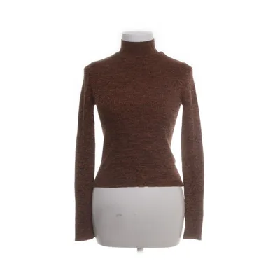 Turtleneck (Brun, Sort) fra Zara Knit Polyester, Viscose