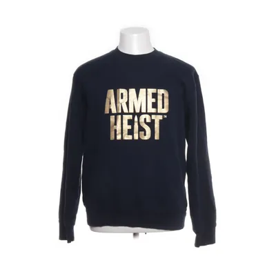 Collegetröja (Blå, Guldfärgad) från Russell Bomull, Polyester