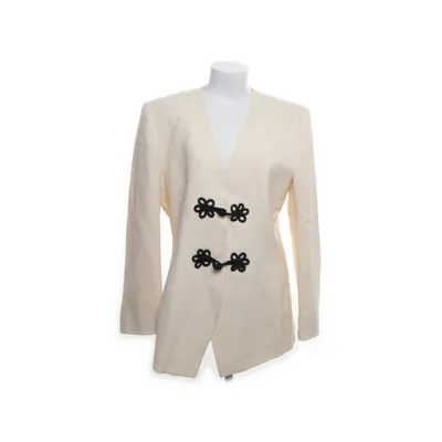 Blazer (Beige, White, Off-white) from Rena Rowan Wool
